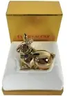 Rare Vintage Estee Lauder Golden Rabbit Compact Beautiful Solid Perfume #4672