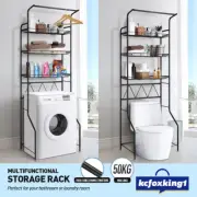 3 Tier Toilet Shelf Bathroom Storage Rack Over Laundry Washing Machine Organiser