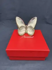 Baccarat Papillon Crystal Lucky Butterfly Gold, New
