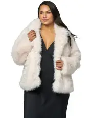 [Pink Dusk] Seductive Charm Fur Coat in Beige
