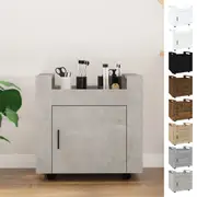 Desk Trolley Engineered Wood Kitchen Home Storage Trolley Multi Colours vidaXL