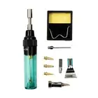 Butane Gas Soldering Iron Cordless Welding Torch Pen Tool Kit W/ Accessory