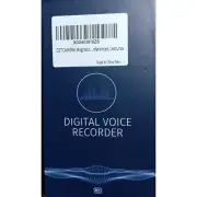Digital Voice Recorder NEW Opened Box 1 touch record, 2 record modes, Time Stamp