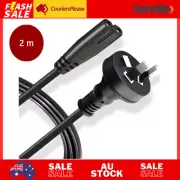 Universal 2M AU Plug 2 Prong TV Power Cord for LG Samsung Apple TCL Hisense AUS