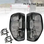 TINT SMOKE BLACK REAR TAIL LIGHT LAMP FOR FORD RANGER T6 T7 MK2 MK3 PX 2011-2018 (for: Ford)