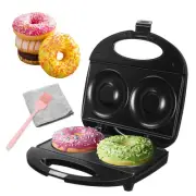 Donut Maker,Doughnut Machine,Bake 2 Donuts,Double-sided heating, Non-stick Su...