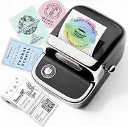 Phomemo Bluetooth Label Maker, Upgraded Thermal Label Printer, Compatible with Phone & PC, with 1 Roll Free Thermal Papers, M150 Sticker Printer Machine for Home Use & Small Business, Black