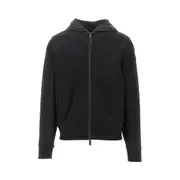 [MONCLER] MONCLER Matt Black full-zip hoodie Man M M Black