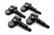 4 2004-2024 TPMS Tire Pressure Sensors Black Valve Stems for Infiniti