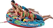 Wow Sports DC Comics Superman Towable, Soft Top Deck Tube, Towable Water Tube for 1-3 Riders