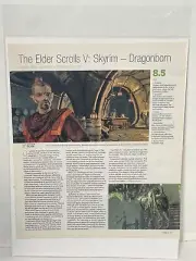 The Elder Scrolls 5: Skyrim- Dragonborn Video Game Review Magazine Article Print