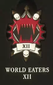 World Eaters Horus Heresy Legion Badge-Pin-OOP-Space Marine-Warhammer 30k-40k