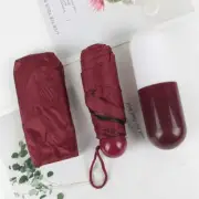 Mini Pocket Compact Sun Anti UV 5 Capsule Umbrella Folding Rain Windproof Travel