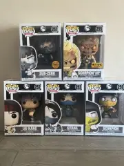 FUNKO POP MORTAL KOMBAT X CHASE SUB-ZERO EXCLUSIVE SCORPION KITANA LIU KANG 8x