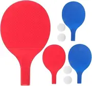8Pcs Table Tennis Paddle Set Friendly Practice Rackets with Training Balls for Family Fun and Skill Development Sports Activities