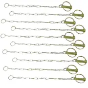 Pack of (10) Lynch Pins w/ Chains 154152 Fits Universal Makes & Models