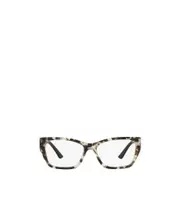 Prada Eyewear Rectangular Frame Glasses 52 White