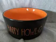 Rae Dunn Halloween Pet Dish Very Large HAPPY HOWL-O-WEEN New