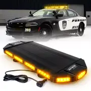 27" 56 LED Strobe Light Bar Traffic Advisor Emergency Hazard Warning Amber 12V