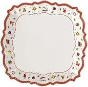 Villeroy & Boch – Toy's Delight Serving Platter Red and White, Microwave Safe, Christmas, Table, Plate, Serving Tray, Platter, Large, Food, Premium Porcelain