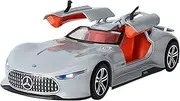 Finished Scale Model 1:24 for Benz AMG Vision GT New Concept Sport Car Diecast Alloy Car Model Miniature Simulation Vehicle Model Presents Ornaments(Silver)