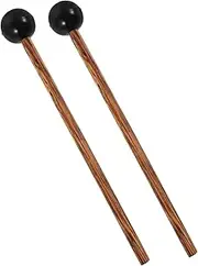 Gatuida 2pcs Ergonomic Rubber Head Mallets for Steel Tongue Drums Xylophones and Comfortable Grip for Beginners and Professionals Lightweight and Portable for