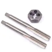 HSS 3/8-16 Taper & Plug Tap & 3/8-16 Hexagon Die Thread Right Hand Set