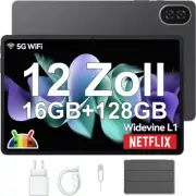 12" Tab Android 13 Tablets 16GB RAM+128GB ROM Google PC 7000mAh 5G WIFI 8Core