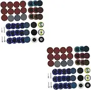 Sets Rotary Tool Accessory Set Drill Sander Pads Sanding Disc Attachment Kit Grit Sandpaper for Pcs