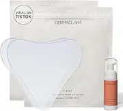 Dermaclara Silicone Stretch Marks Patch Kit - Pregnancy Safe Gel For Scar Treatment Skincare - Postpartum Care Skin Firming Formula - Baby Shower Gifts - Natural Stretch Mark Oil & Two 7in Patches