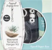 Pepperell Designer Series Macrame Terrarium Hanger Kit-Gray PDS03