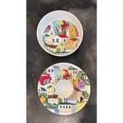 Villa del Sol Earthenware Chip & Dip Platter, & Serving Bowl set by PIER 1