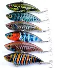 6PCS Fishing Lures VIB Crankbait Wobblers Artificial Sinking Bait Treble Hooks