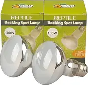 LUCKY HERP Reptile Basking Spot Lamp Heat Bulb,2-Pack (75-watt) (100, Watts)