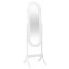 vidaXL Free Standing Mirror White 45.5x47.5x160 cm Engineered Wood HEE