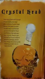 Whiskey Skull Decanter Set with 6 Cocktail Shot Glasses for Liquors or Scotch
