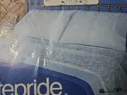 1990s Vintage Statepride Hollie Lace Double Fitted Sheet NOS