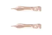 2x Cuisena Ezy-Aussie Prawn Peeler Mess-Free Shrimp Opener Kitchen Utensil White