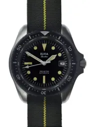 ELVIA Military Divers Watch with 24 Jewel Automatic Movement & Sapphire Crystal
