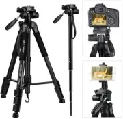 K&F Concept 70inch SLR Camera Tripod for Phone and DSLR (8.8lbs Load Capacity)