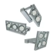 RL111 Gimble Frame Spot Light 2Lt/3Lt/4Lt in Silver Superlux Lighting - SR2-SI, SR3-SI, SR4-SI