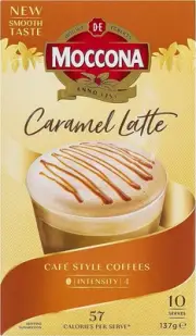 Caramel Latte - 50 Individuals Sachets 5 x 10 Pack FREE SHIP