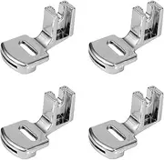 4pcs Shirring Gathering Presser Pressure Foot, for Low Shank Singer, Brother, Janome, Juki, Babylock, Elna, Kenmore, White, Necchi, Simplicity, Riccar, Toyota, Bernette, Euro-Pro Sewing Machine