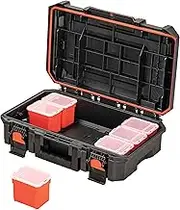CRAFTSMAN TRADESTACK System 21.625-in Tool Box, Black, Structural Foam, Lockable (CMST21415)