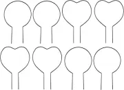 8X Iron Garden Trellis for Climbing Plants Rust-Free Metal Support Frame Round H