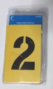 Hillman (847026) 2" Numbers, Letters, And Punctuation Combo Stencil Set