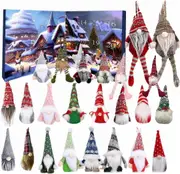 2024 Christmas Gnome Advent Calendar, Christmas Gnome Countdown Calendar, 24 Pieces Christmas Advent Calendar with Gnome Plush Toys, Christmas Holiday