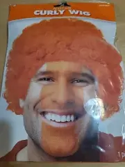Adult or Child Curly Orange Wig Hair Afro Halloween Costume Clown