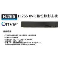 在飛比找蝦皮購物優惠-AHD 4路 8路 16路 DVR NVR HVR 支援全系