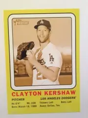2018 Topps Heritage High Number 1969 Jumbo 5x7 Clayton Kershaw Dodgers 01/10